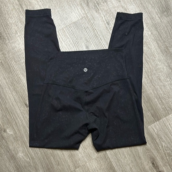 Lululemon Align Leggings: Polar Shift Emboss Black - Picture 2 of 2